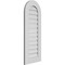 Ekena Millwork Round Top Surface Mount PVC Gable Vent: Functional, w/ 3-1/2"W x 1"P Standard Frame, 16"W x 40"H GVPRT16X4001SF - alternate 3